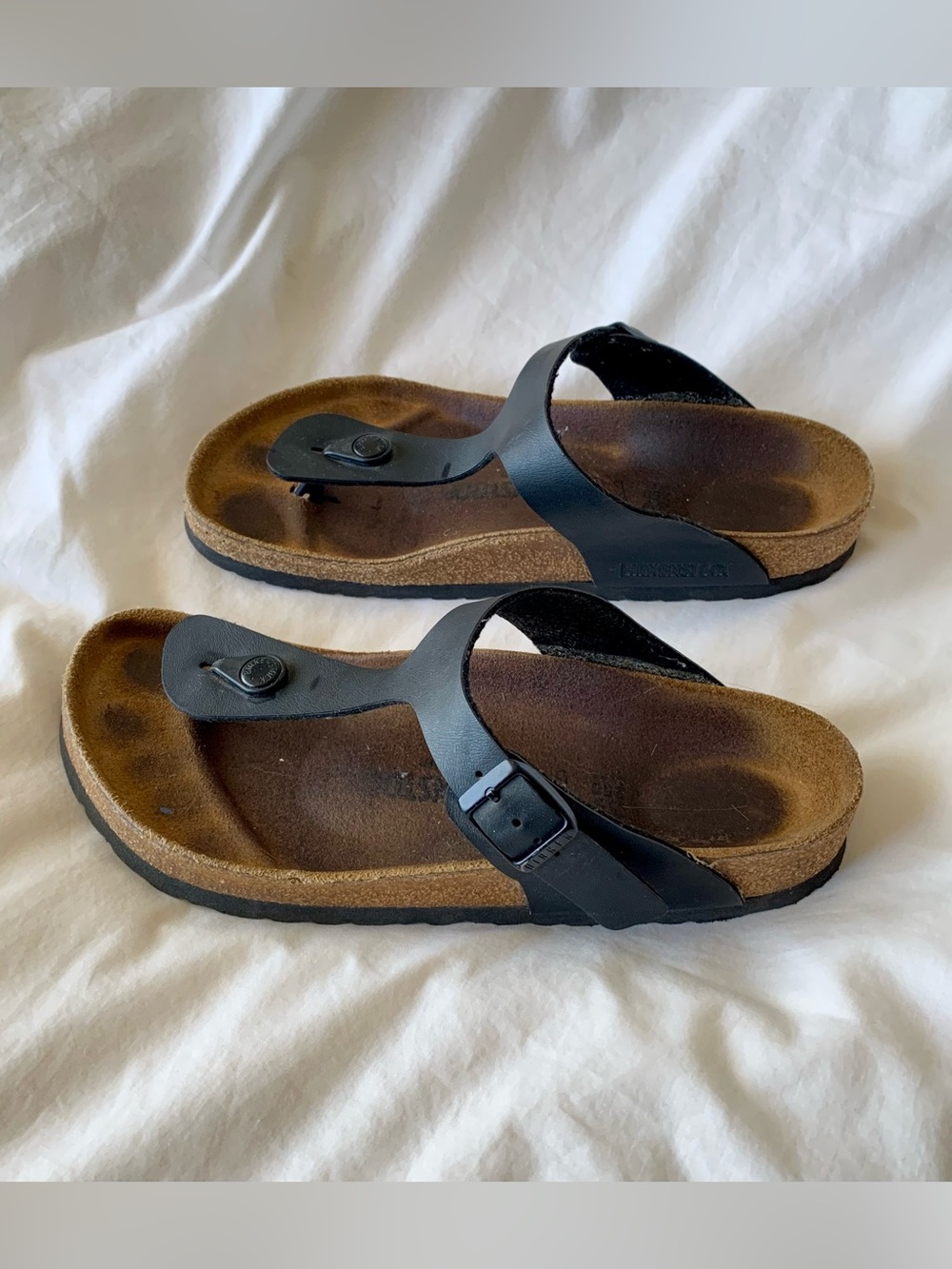 Birkenstock Black Gizah Thong Sandals 8/8.5/39